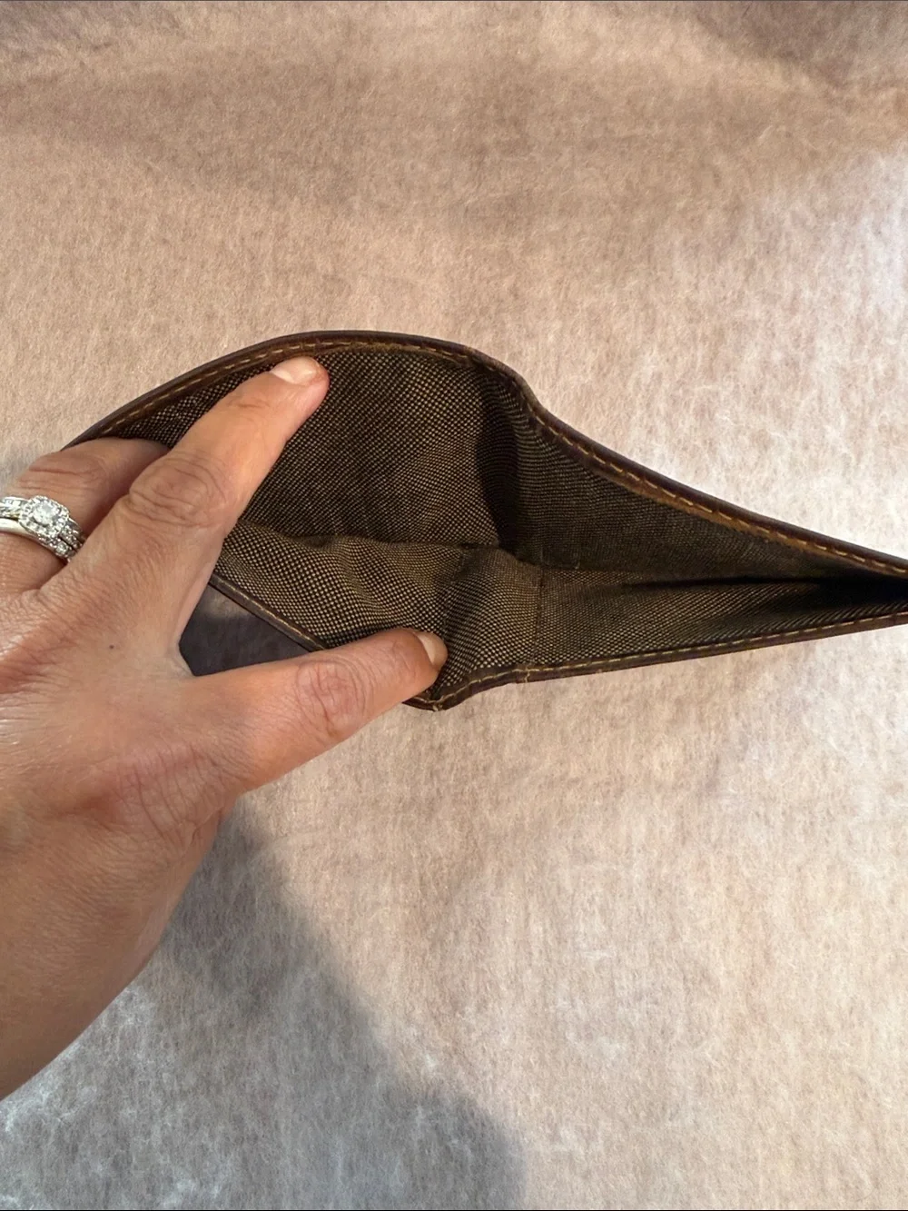 Fossil Brown Leather Bi-Fold Wallet